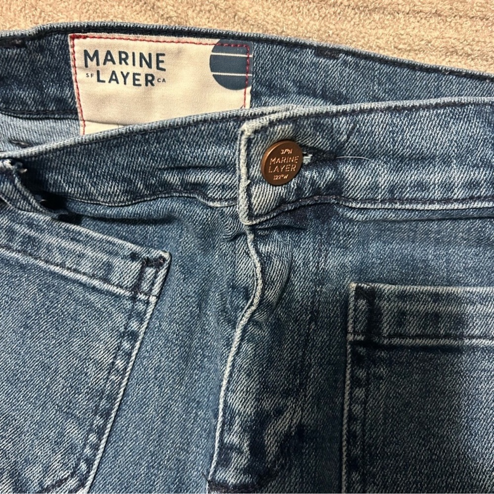 Marine Layer Wide Crop Jeans